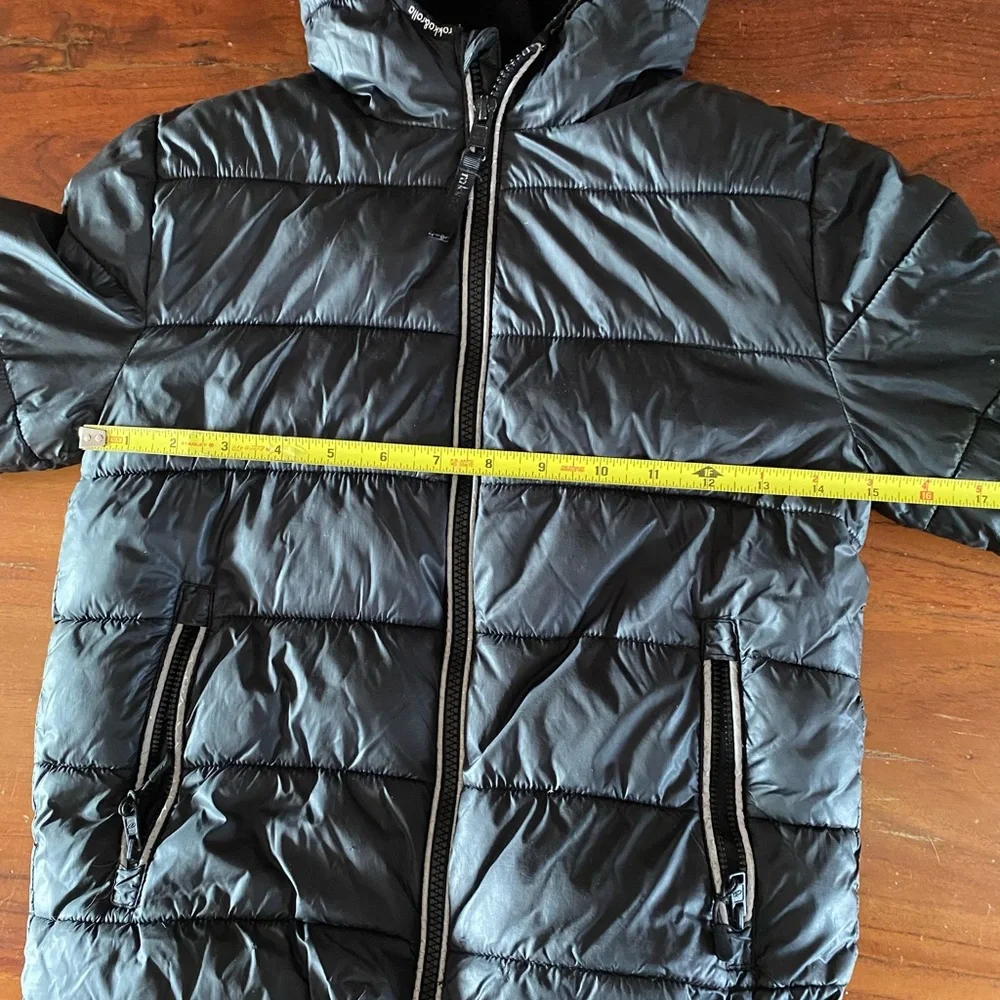 Rokka and Rolla Children's Black‎ Hooded Puffer Jacket size 6